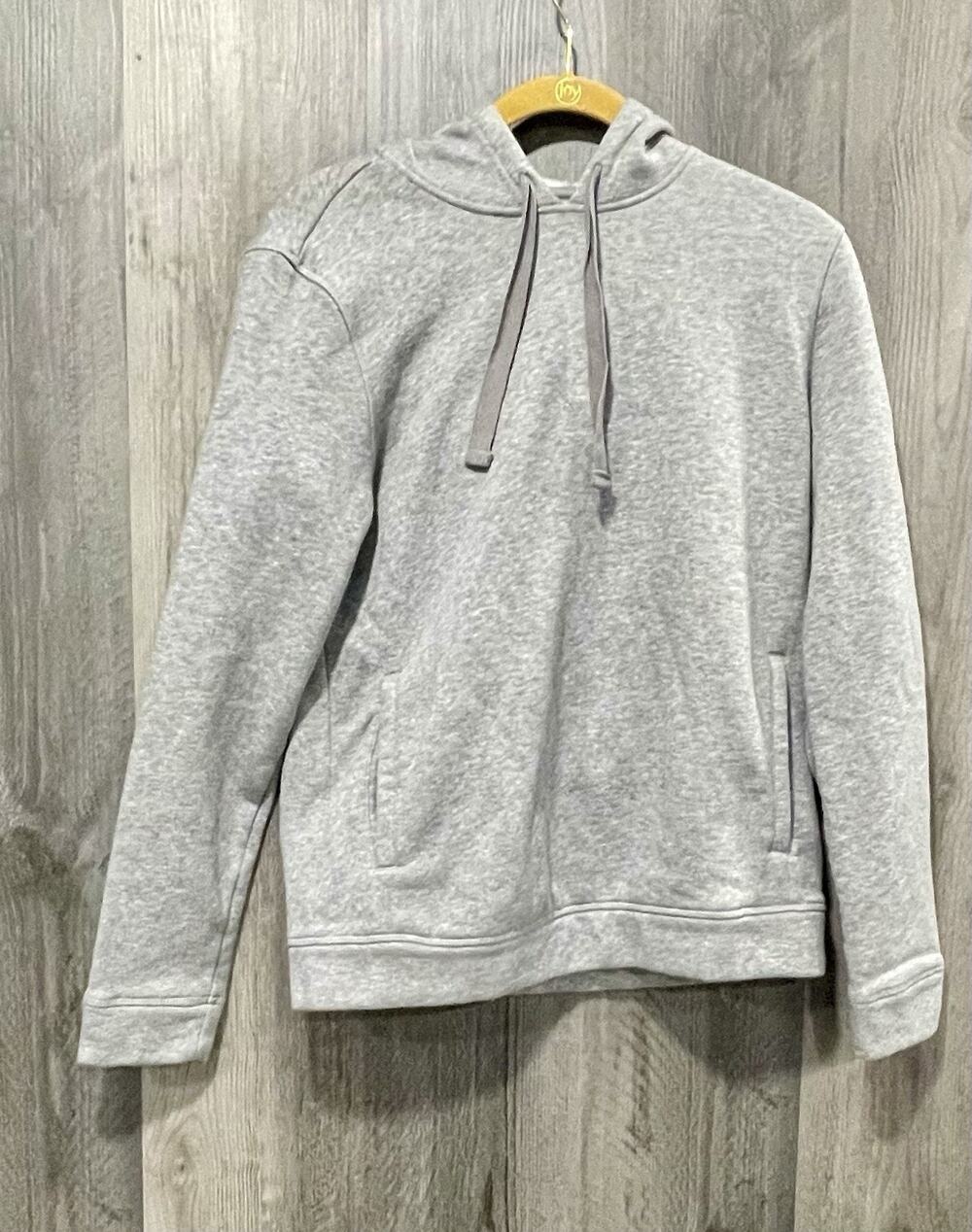 Adidas Fleece Hoodie Men's Med (M) Grey Heather Pullover
